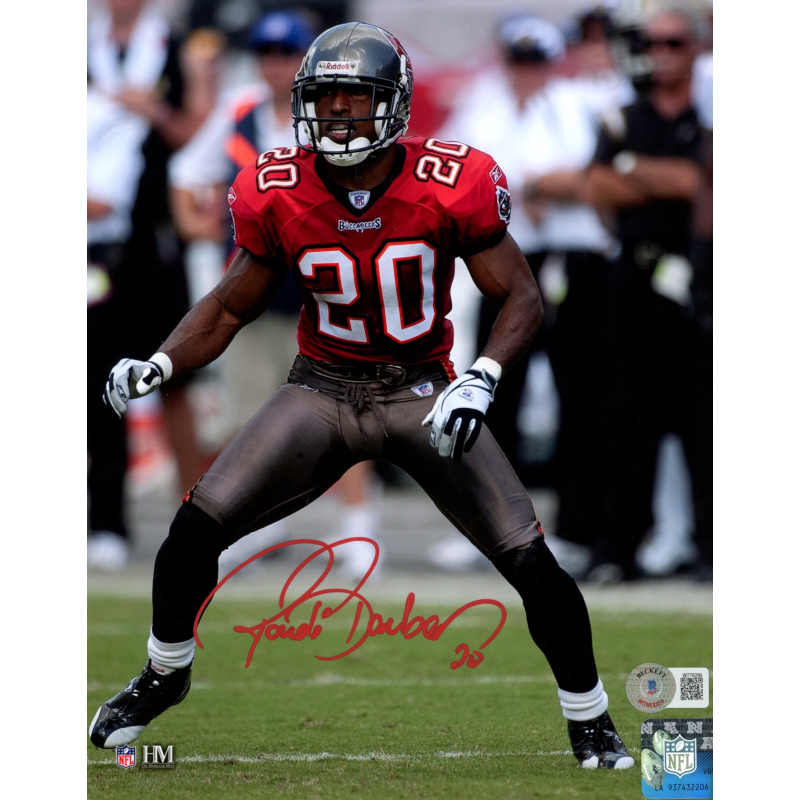 Ronde Barber Autographed Tampa Bay Buccaneers 8x10 Photo Beckett