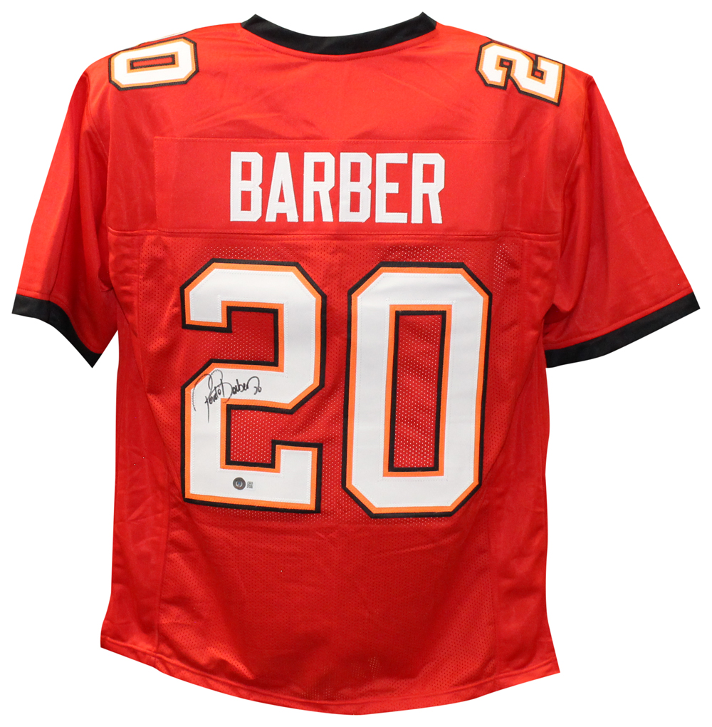 Ronde Barber Autographed Tampa Bay Bucs Pro Style Red XL Jersey BAS