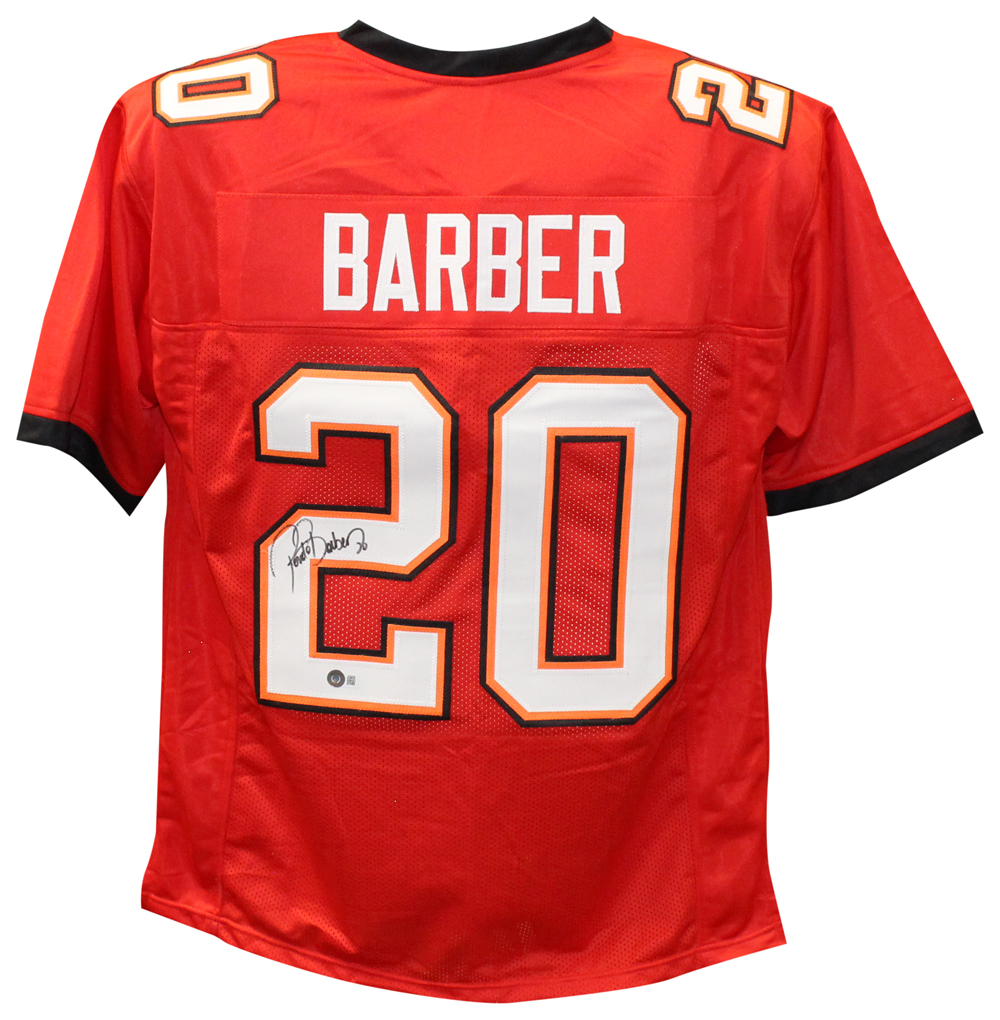 Ronde Barber Autographed Tampa Bay Bucs Pro Style Red XL Jersey BAS Denver Autographs