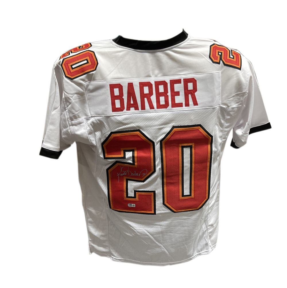 Ronde Barber Autographed/Signed Pro Style Jersey White Beckett