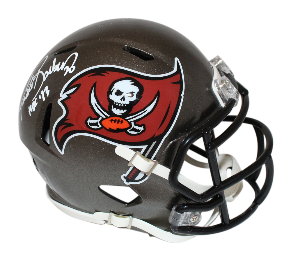 Ronde Barber Signed Tampa Bay Bucs TB '97-'13 Mini Helmet w/HOF BAS