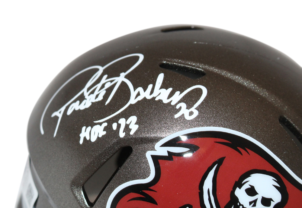 Ronde Barber Signed Tampa Bay Bucs TB '97-'13 Mini Helmet w/HOF BAS