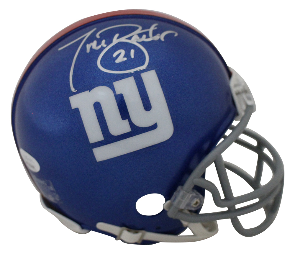 tiki barber signed helmet