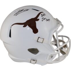 Jahdae Barron Autographed Texas Longhorns F/S Helmet 24 Jim Thorpe Beckett 54019