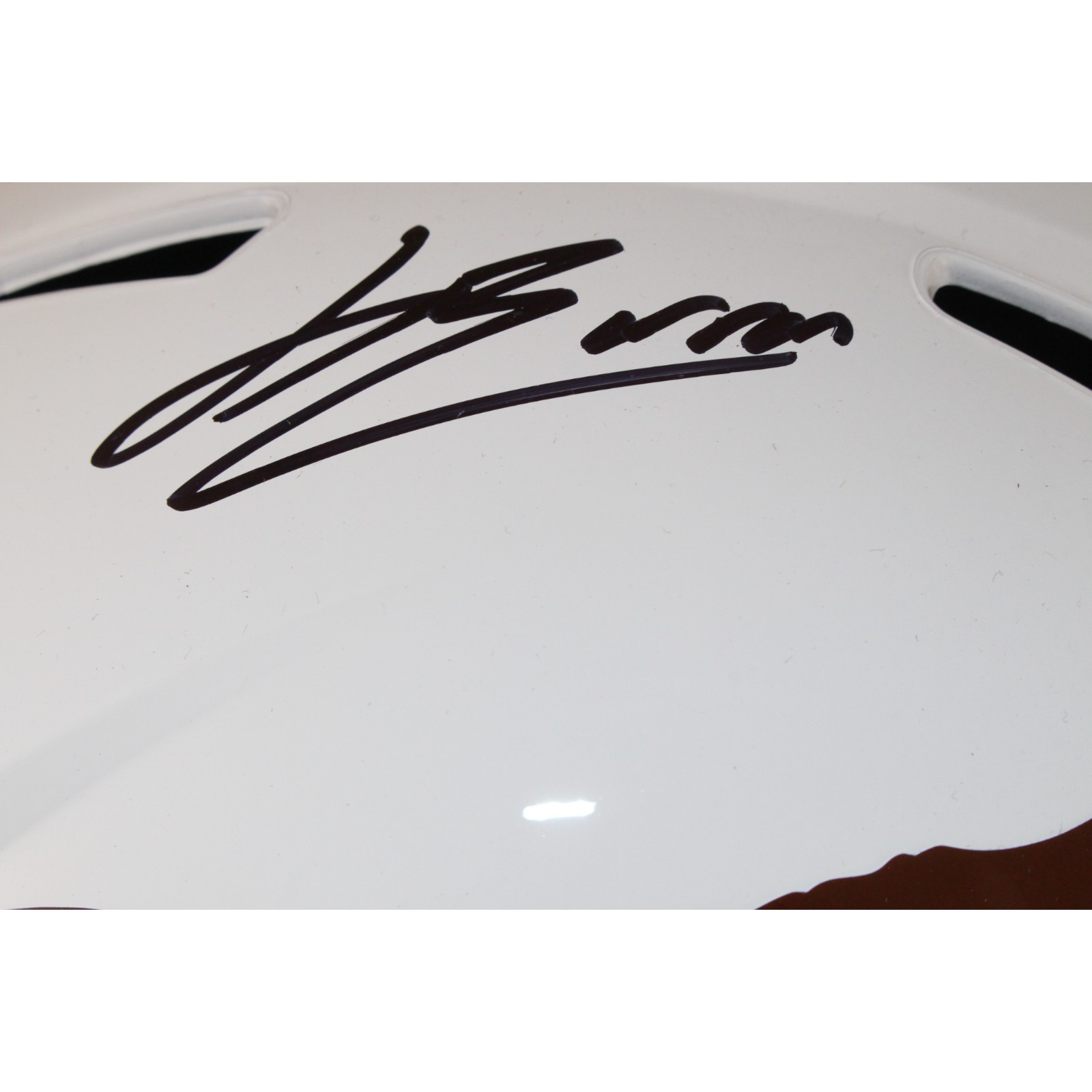 Jahdae Barron Autographed Texas Longhorns F/S Helmet 24 Jim Thorpe Beckett 54019