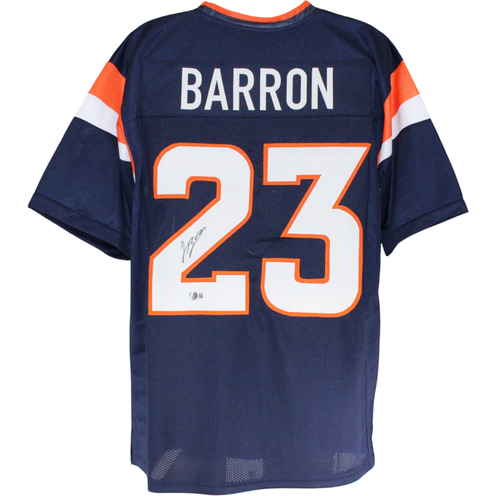 Jahdae Barron Autographed Pro Style Size XL Blue Jersey Beckett Witness 54013