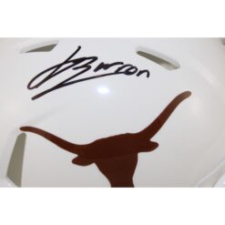 Jahdae Barron Autographed Texas Longhorns Mini Helmet Beckett Witness 54020
