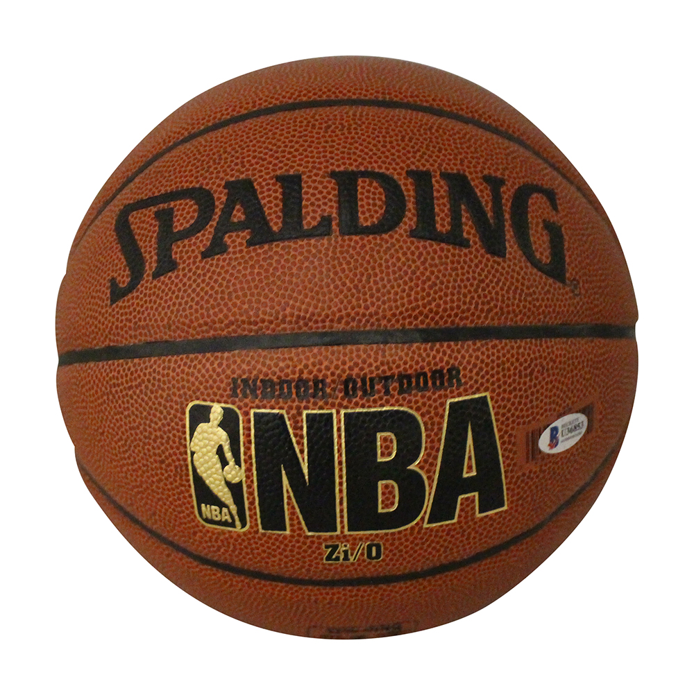 Rick Barry Autographed Golden State Warriors Spalding Basketball HOF BAS 30463