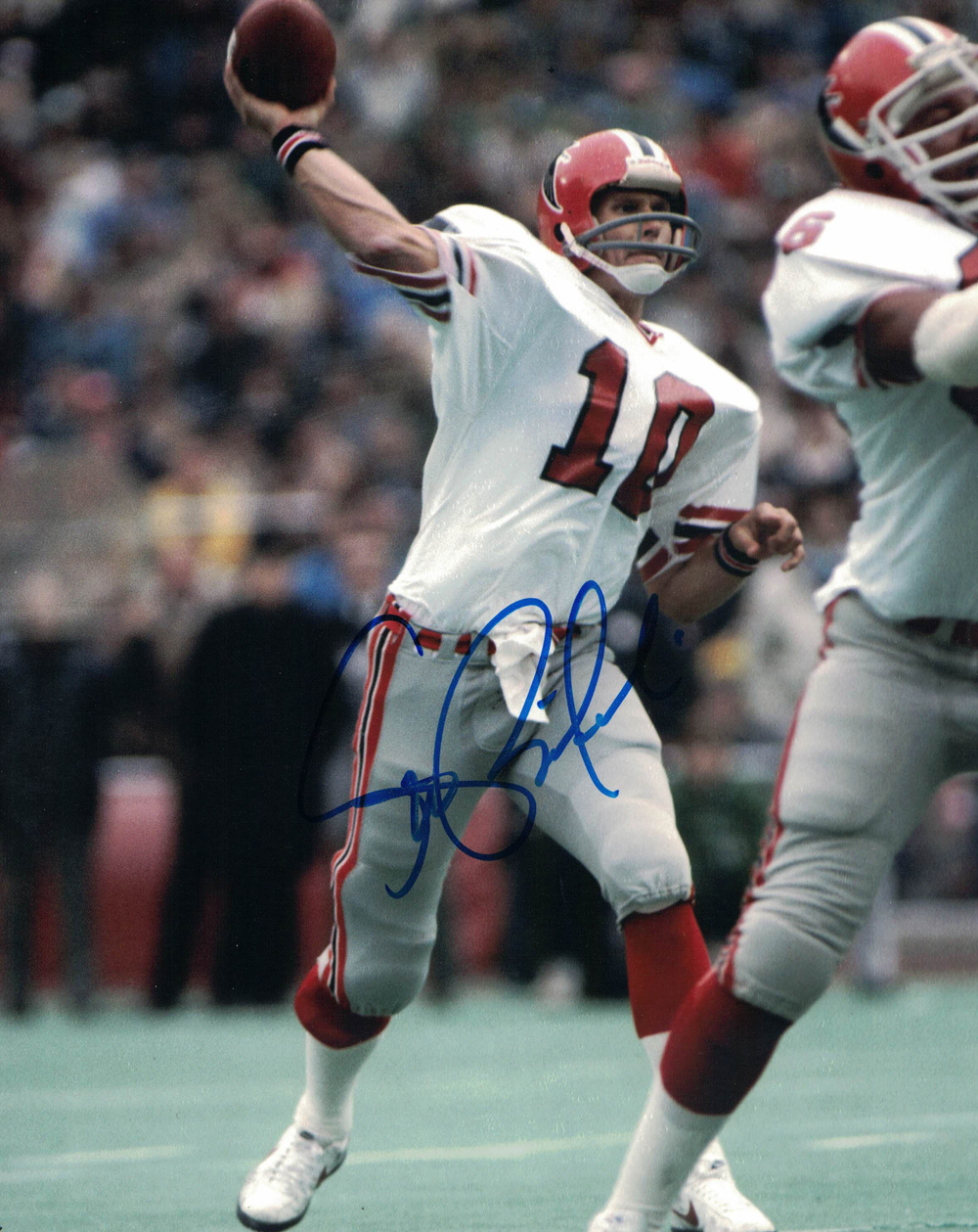 Steve Bartkowski Autographed/Signed Atlanta Falcons 8x10 Photo 30145