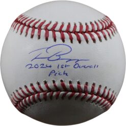 Travis Bassana Signed Cleveland Guardians OML Baseball 1st Pick Beckett 56305
