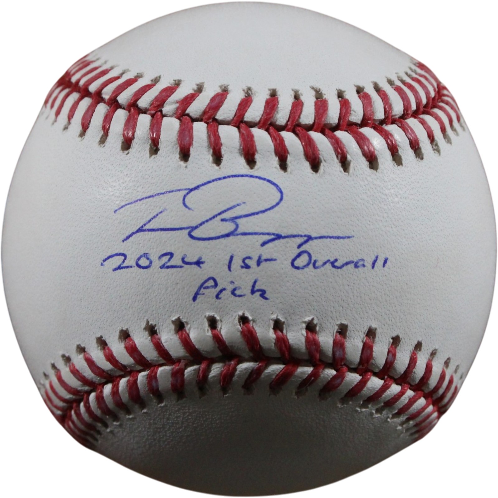 Travis Bassana Signed Cleveland Guardians OML Baseball 1st Pick Beckett 56305