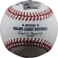 Travis Bassana Signed Cleveland Guardians OML Baseball 1st Pick Beckett 56305