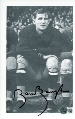 Sammy Baugh Autographed Washington Redskins 6x9" Photo on Bench Beckett 56858