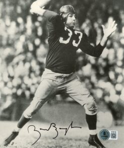 Sammy Baugh Autographed Washington Redskins 7x8.5" Photo B&W Throw Beckett 56860