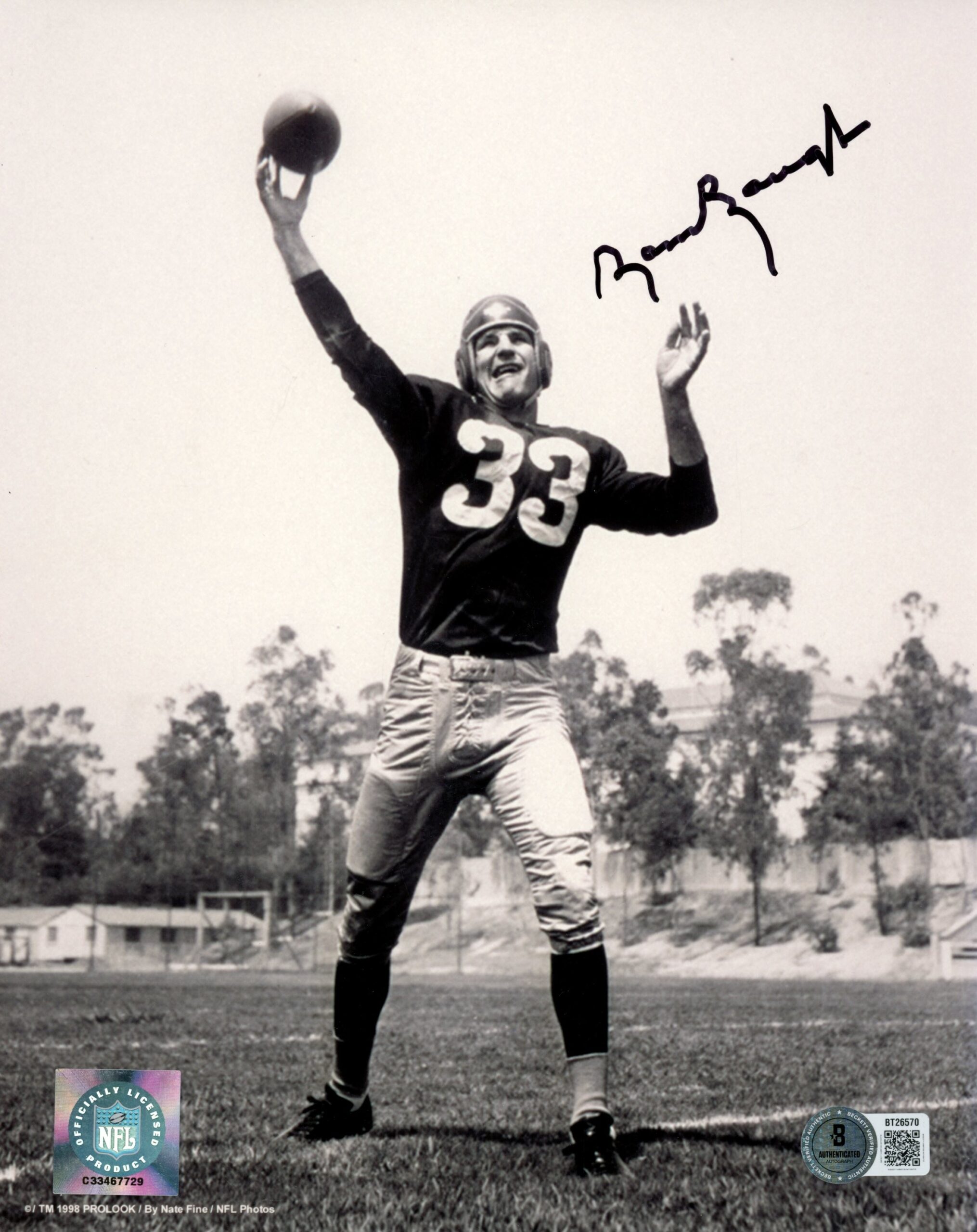 Sammy Baugh Autographed/Signed Washington Redskins 8x10 Photo Beckett 56639 1 Sammy Baugh Autographed/Signed Washington Redskins 8x10 Photo Beckett 56639