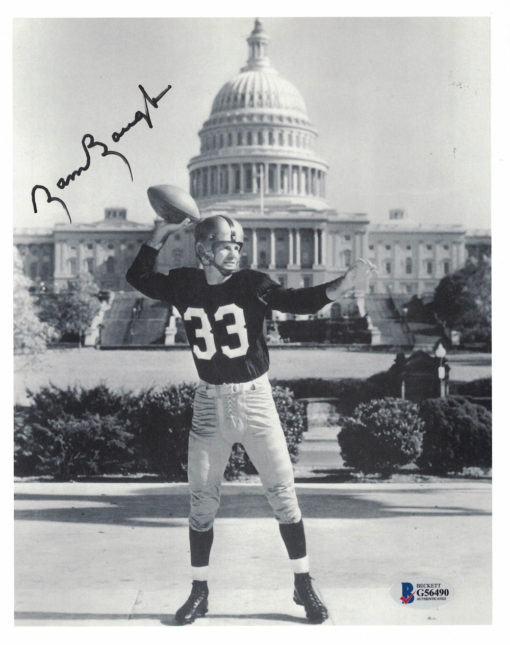 Sammy Baugh Autographed Washington Redskins 8x10 Photo White House BAS 27098