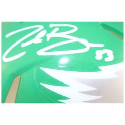 Zack Baun Autographed Philadelphia Eagles Kelly Mini Helmet Beckett WIT 52883