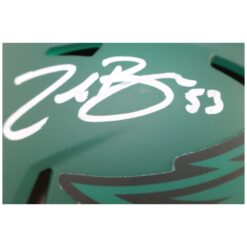 Zack Baun Autographed Philadelphia Eagles Rave Mini Helmet Beckett Witness 52877