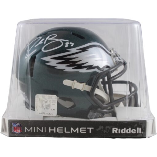 Zack Baun Autographed Philadelphia Eagles Mini Helmet Beckett Witness 50316