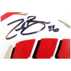 Zack Baun Autographed/Signed Wisconsin Badgers Mini Helmet Beckett Witness 52885