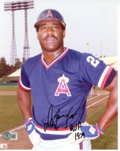 Don Baylor Autographed/Signed Anaheim Angels 8x10 Photo MVP 1979 Beckett 55830
