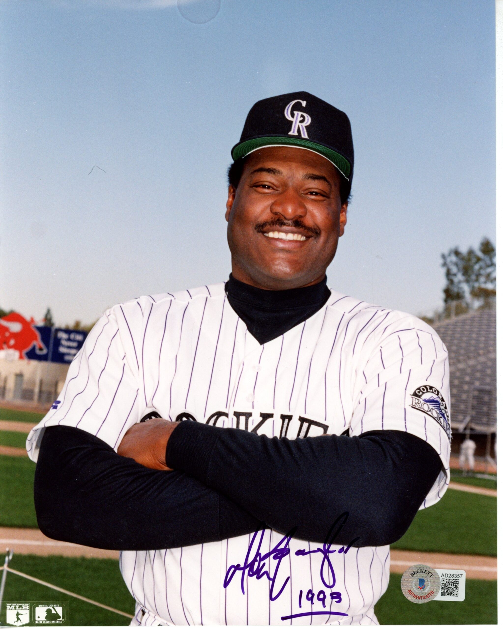 Don Baylor Autographed/Signed Colorado Rockies 8x10 Photo Beckett 55831