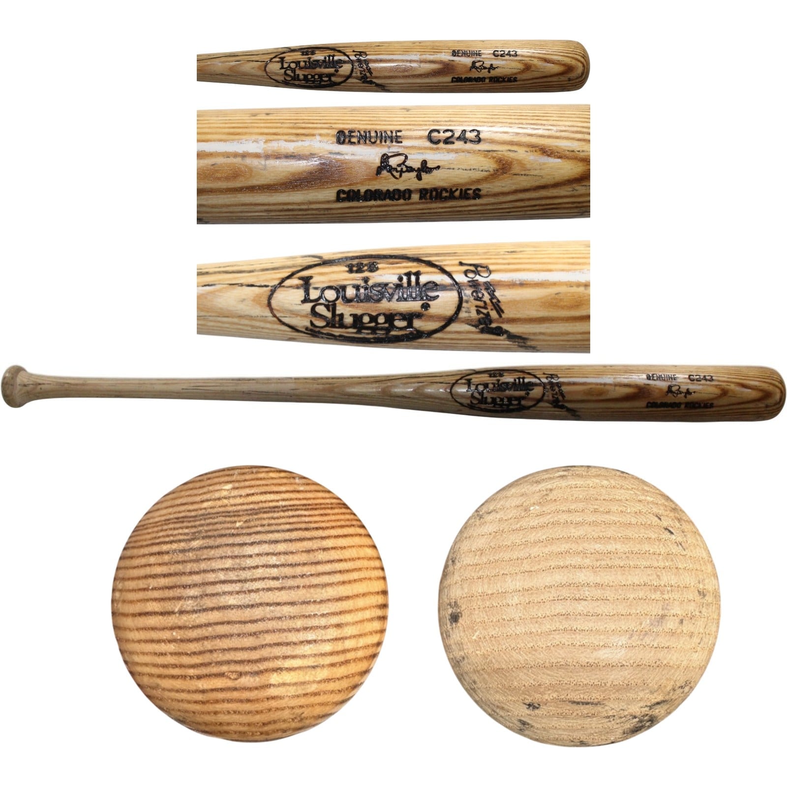 Don Baylor Colorado Rockies Game Used Louisville Slugger C243 Model Bat 57254
