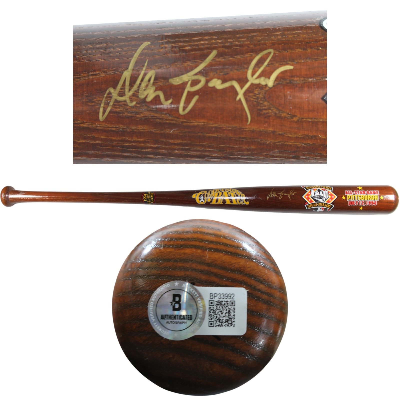Don Baylor Autographed Colorado Rockies 1994 All Star Game Bat Beckett 53435