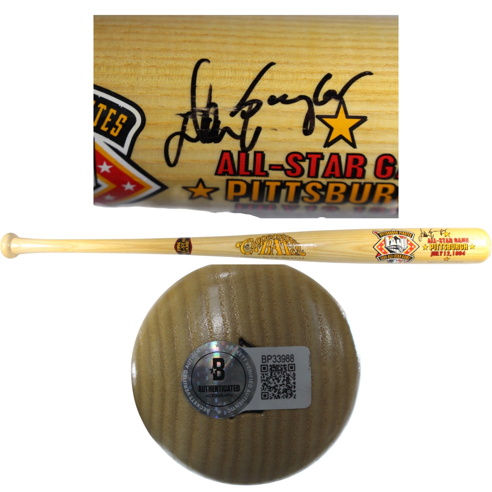 Don Baylor Autographed Colorado Rockies 1994 All Star Game Bat Beckett 53438