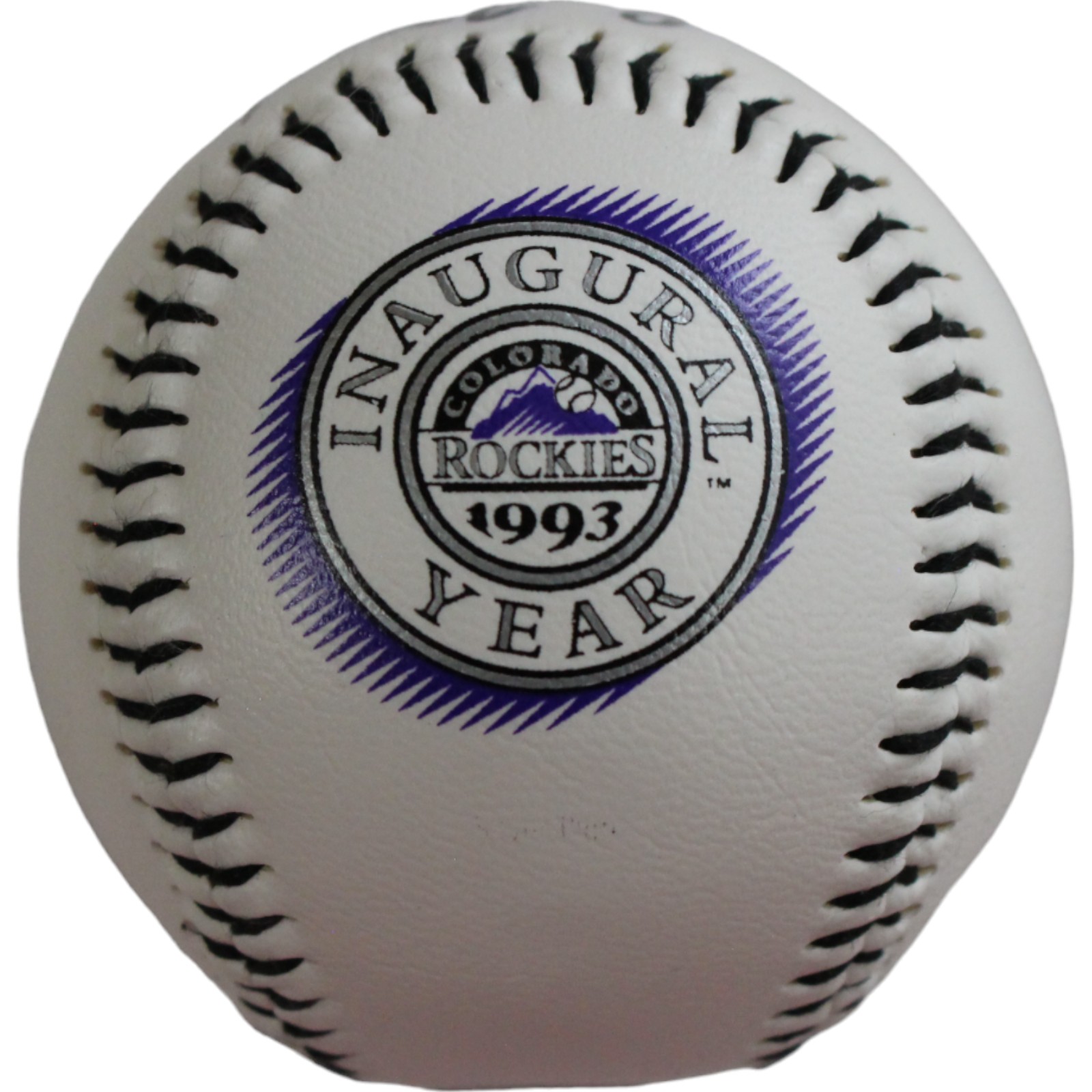Don Baylor Signed Colorado Rockies Inaugural Season Logo Baseball BAS 44350