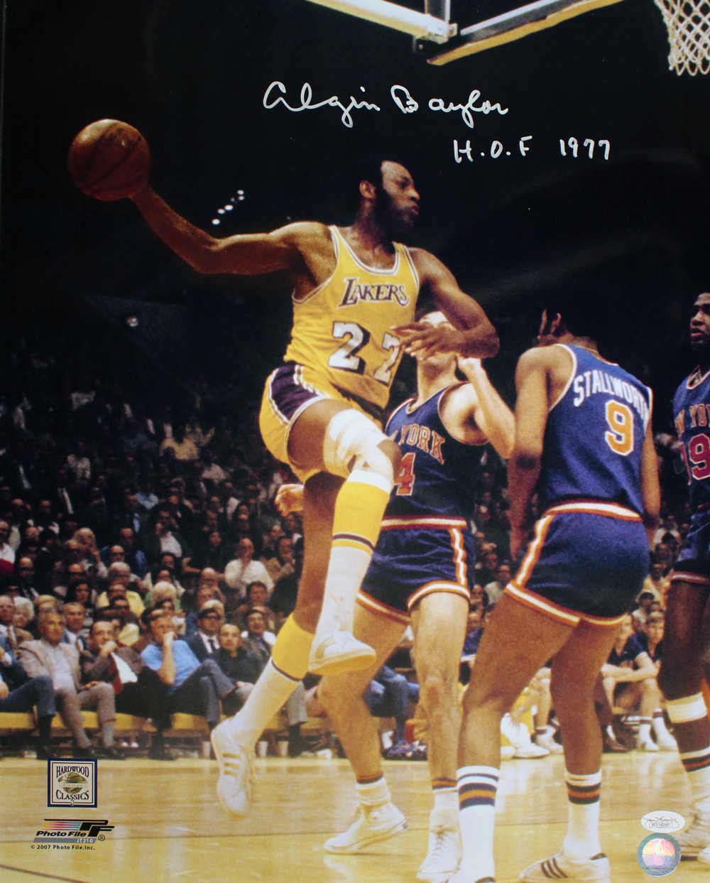 Elgin Baylor Autographed/Signed Los Angeles Lakers 16x20 Photo HOF JSA