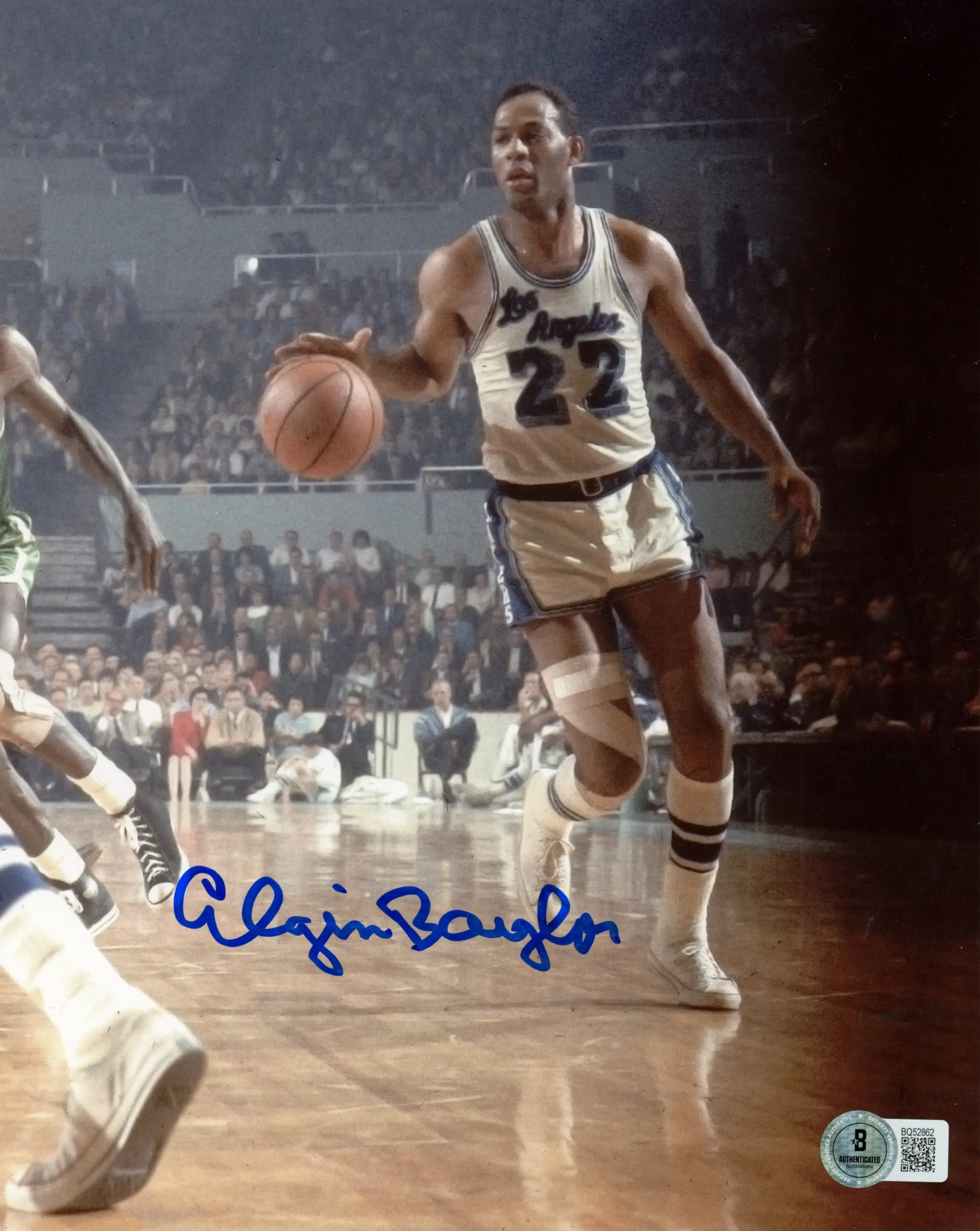 Elgin Baylor Autographed/Signed Los Angeles Lakers 8x10 Photo Beckett 57418