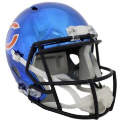 Chicago Bears Full Size Chrome Speed Replica Helmet New In Box 19909