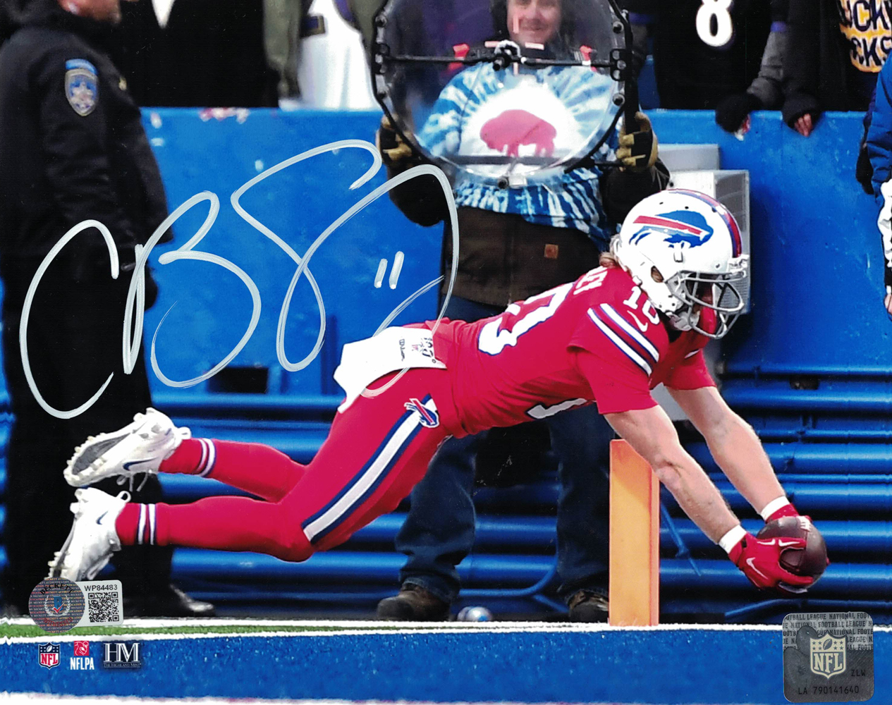 Cole Beasley Autographed/Signed Buffalo Bills 8x10 Photo Beckett