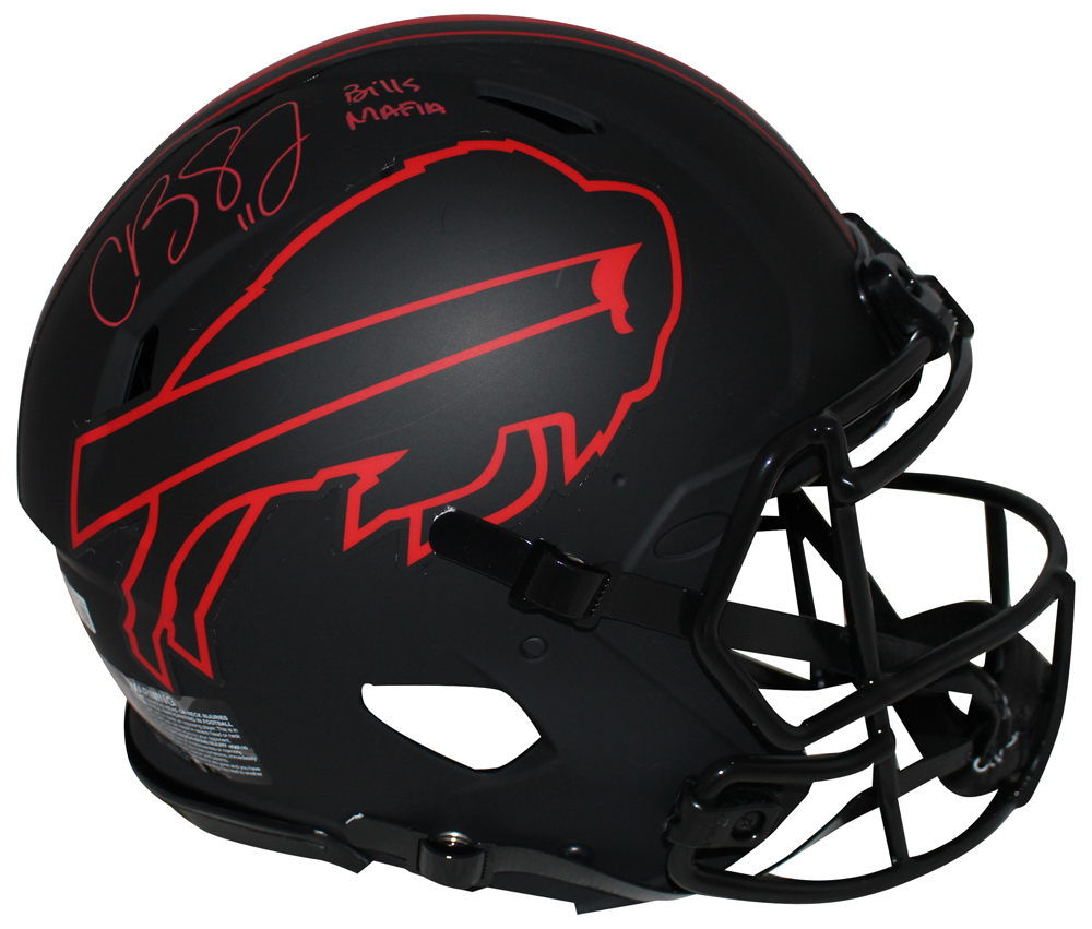 Cole Beasley Signed Buffalo Bills Authentic Eclipse Helmet Bills Mafia BAS