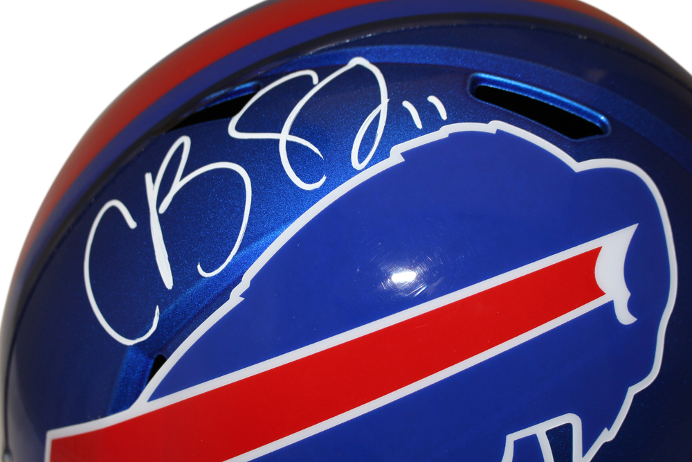 Cole Beasley Autographed/Signed Buffalo Bills F/S Flash Helmet Beckett