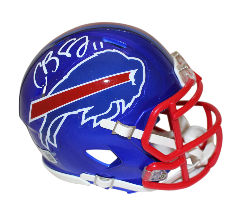 Cole Beasley Autographed/Signed Buffalo Bills Flash Mini Helmet Beckett