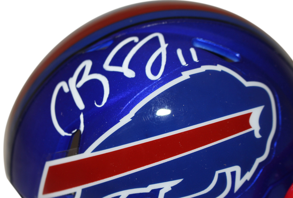 Cole Beasley Autographed/Signed Buffalo Bills Flash Mini Helmet Beckett