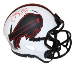 Cole Beasley Autographed/Signed Buffalo Bills Lunar Mini Helmet Beckett