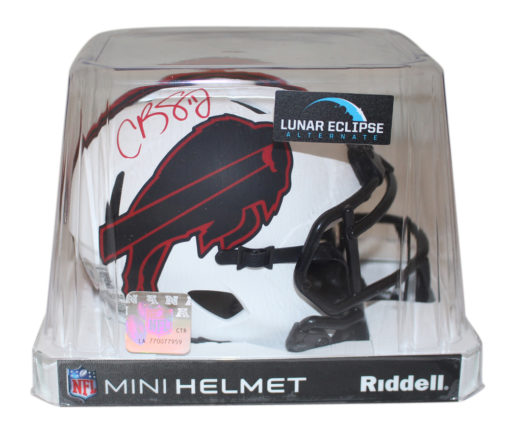 Cole Beasley Autographed/Signed Buffalo Bills Lunar Mini Helmet Beckett