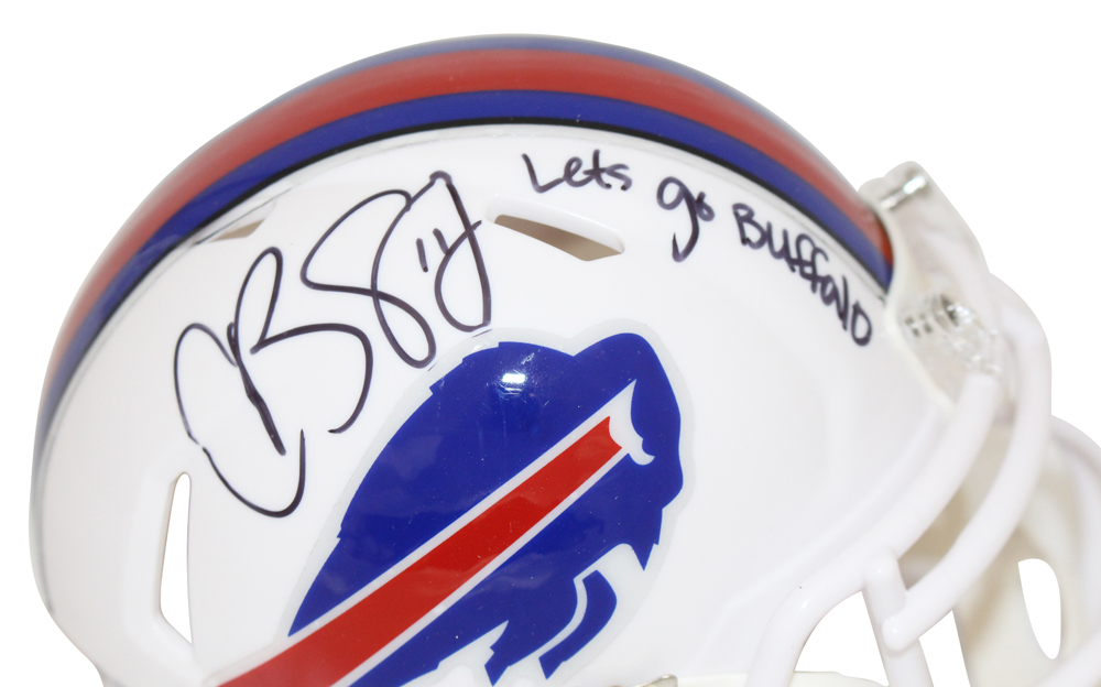 Cole Beasley Signed Buffalo Bills Speed Mini Helmet Go Buffalo Beckett