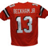 Odell Beckham Autographed/Signed Cleveland Browns Orange XL Jersey JSA 25160