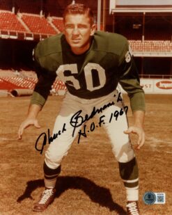 Chuck Bednarik Autographed Philadelphia Eagles 8x10 Photo HOF Beckett 56658