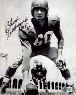Chuck Bednarik Autographed/Signed Penn Quakers 8x10 Photo HOF Beckett 57448