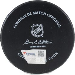 Matty Beniers Autographed Seattle Kraken Official Puck 23 Calder Fanatics 53804