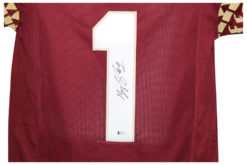 Kelvin Benjamin Autographed/Signed College Style Maroon XL Jersey BAS 26841
