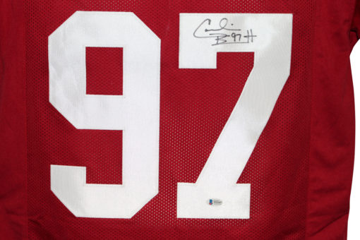 Cornelius Bennett Autographed/Signed College Style XL Red Jersey BAS 26810