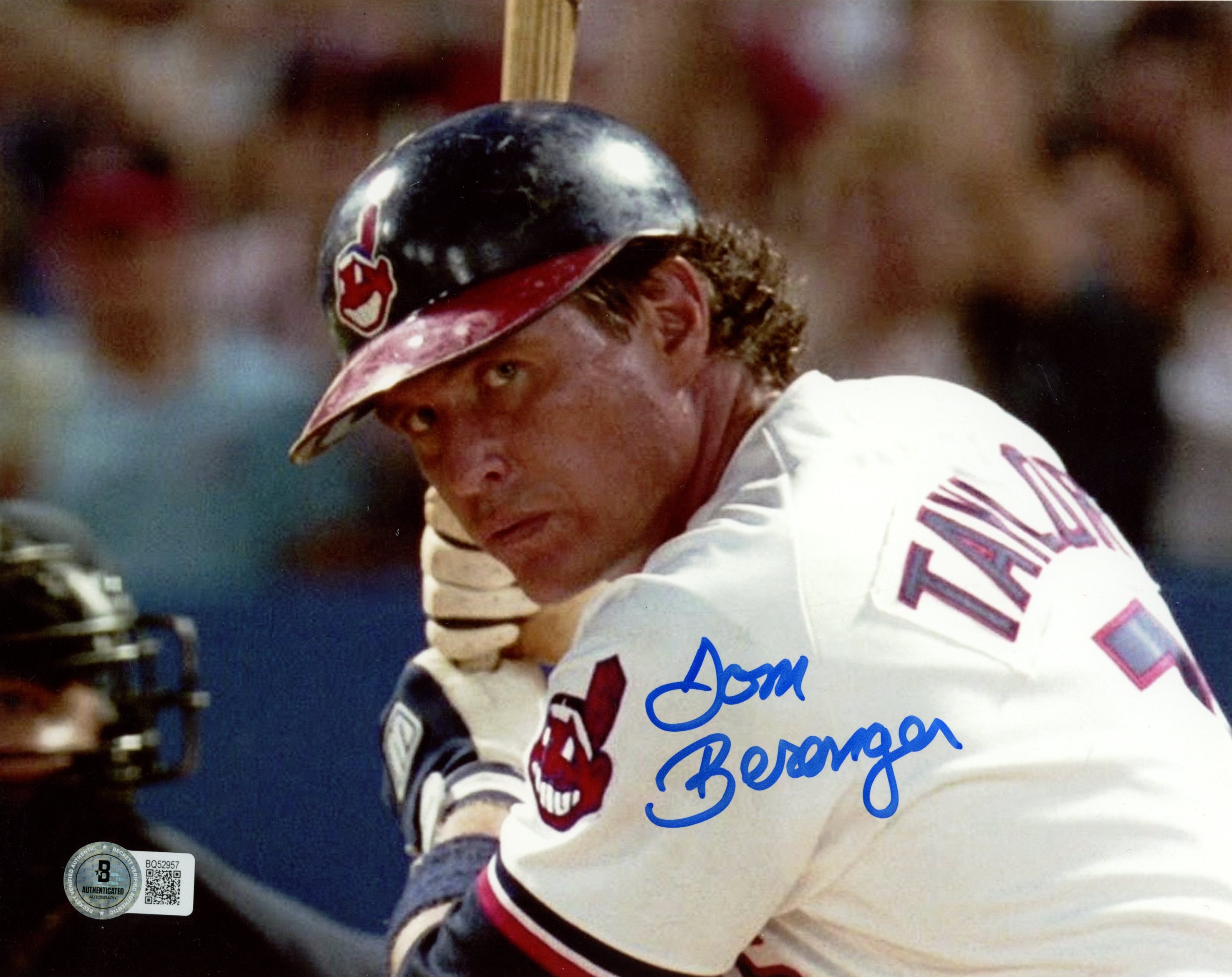 Tom Berenger Autographed/Signed Major League 8x10 Photo Beckett 57465