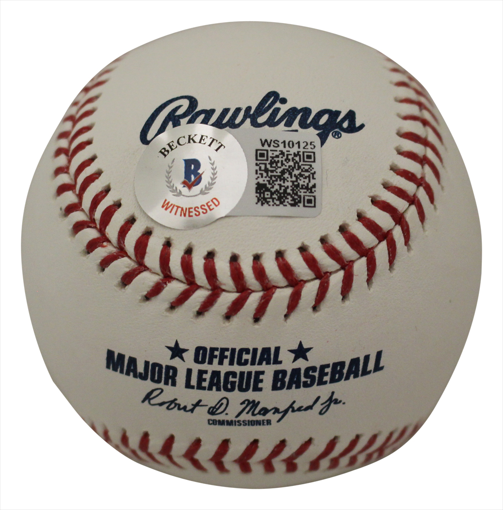 Alex Bregman Signed OML Baseball (Beckett)