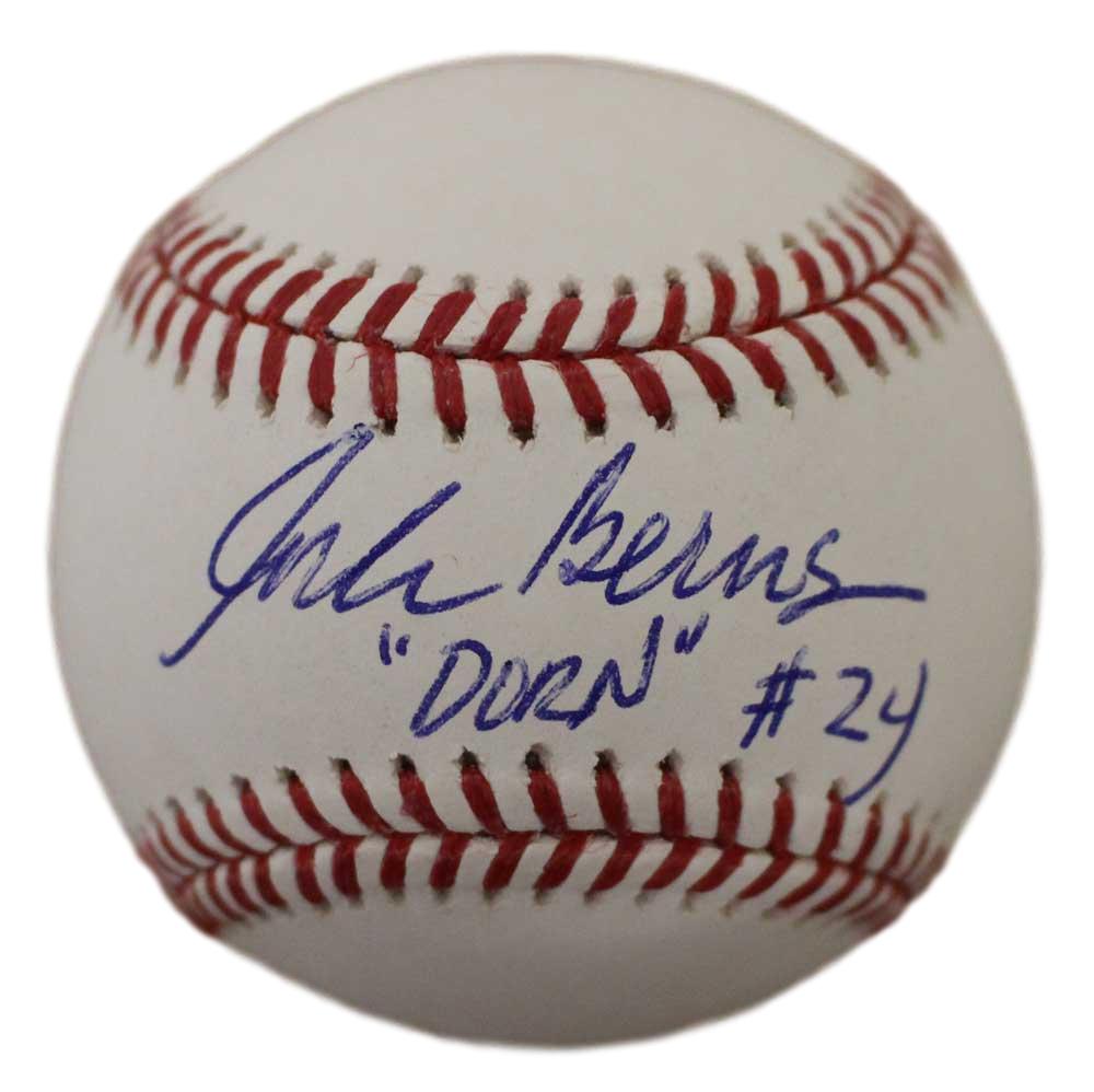 Corbin Bernsen Autographed/Signed Major League OML Baseball Dorn BAS 25510